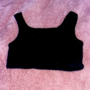 Fluffy and soft crop top